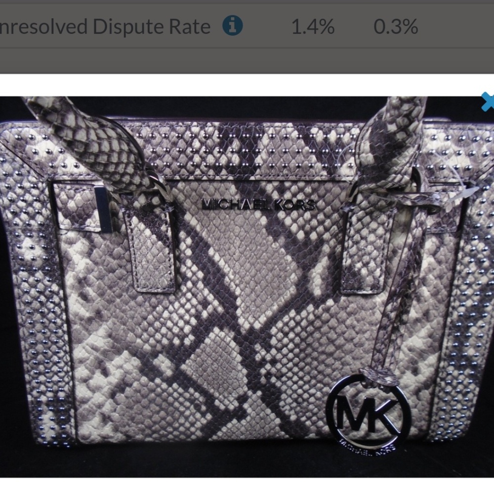 MICHAEL KORS MICRO STUDDED DILLON SMALL SATCHEL E - Picture 8 of 8